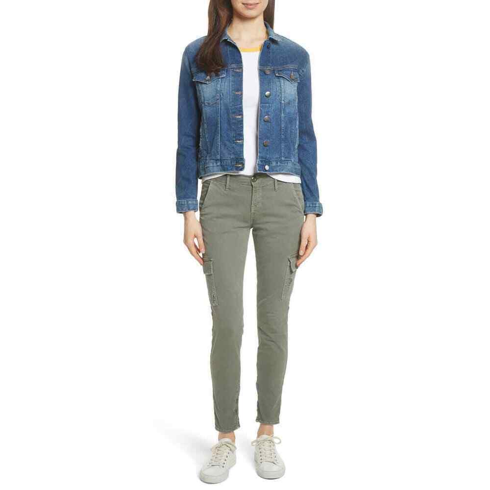 FRAME Le Service Cargo Skinny Pants In Platoon In Olive $248 size 23